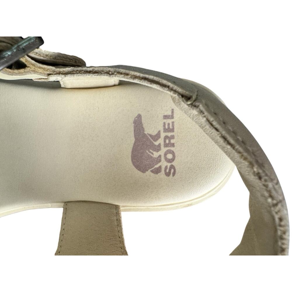 Sorel Womens Dayspring Platform Sandal Honey White Sz 7.5 Coastal Modern Neutral - Picture 8 of 11